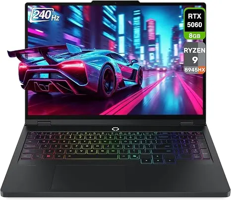 LENOVO LEGION PRO 5 16ADR10, Ryzen 9 8940HX, RTX 5060 8GB, 32GB DDR5 5600MHz, 1TB NVMe, WQXGA 240Hz